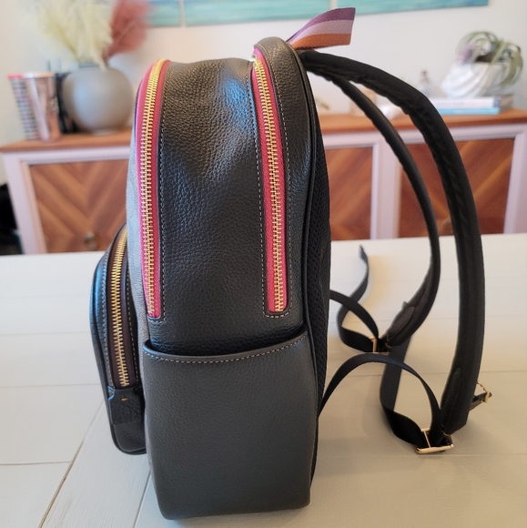 Coach Signature Colorblock Court Backpack with Souvenir Patch - Picture 9 of 16